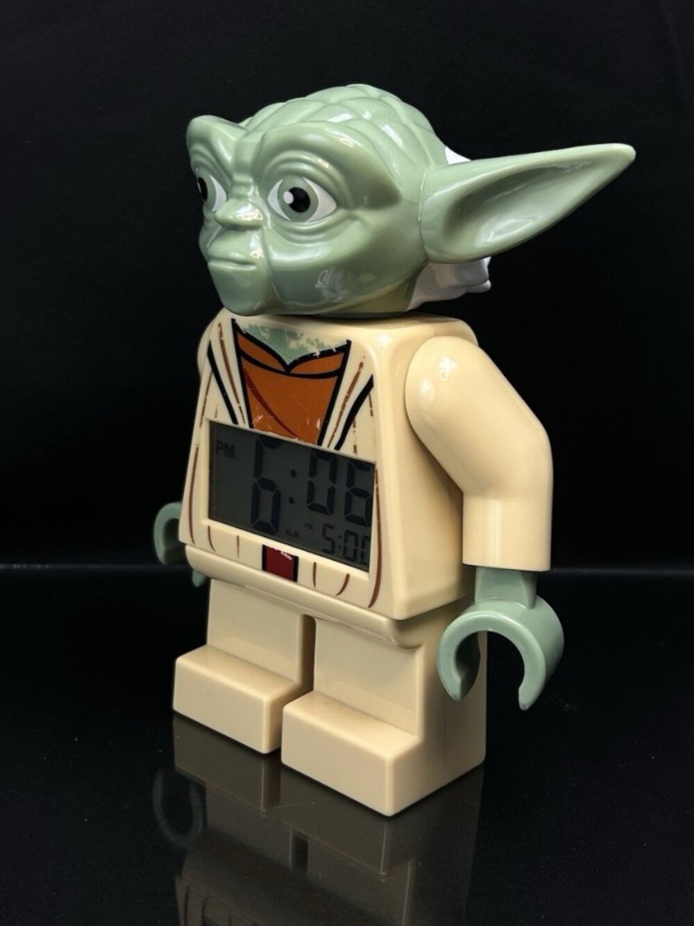 Lego Star Wars Clone Wars Yoda 7" Alarm Clock Tested Working